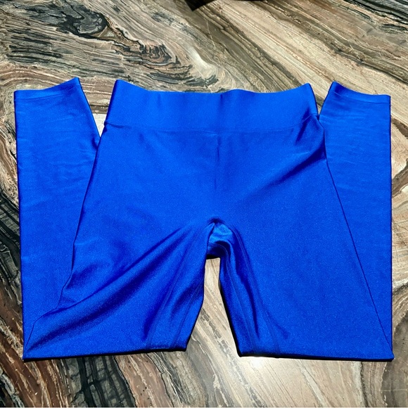 Bandier All Access Center Stage Shine Royal Blue Leggings Size M NWOT - Picture 3 of 6